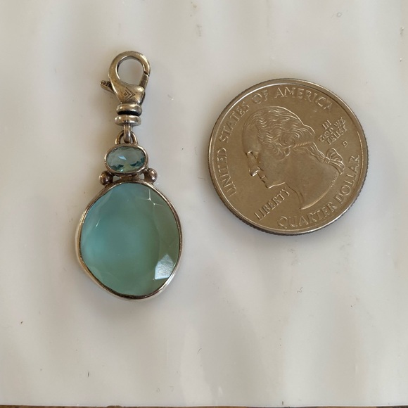 Silpada Charm Sea Glass Green “splash of sass” - Picture 5 of 5